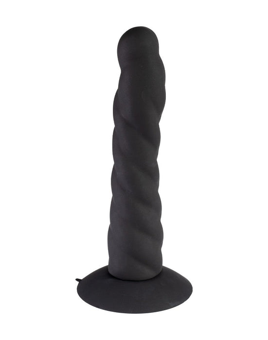 Rimba Latex Play - Strap On Dildo - Interchangeable Silicone Dildo for Strap-on with Suction Cup - Black