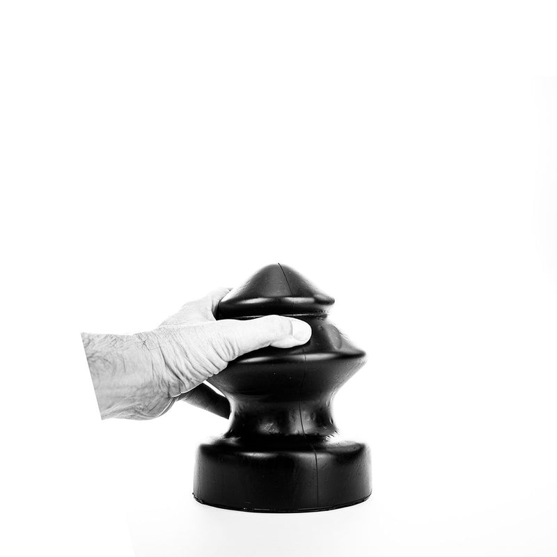All Black - Buttplug - 14.5 x 19 cm - Zwart-Laced-up.nl
