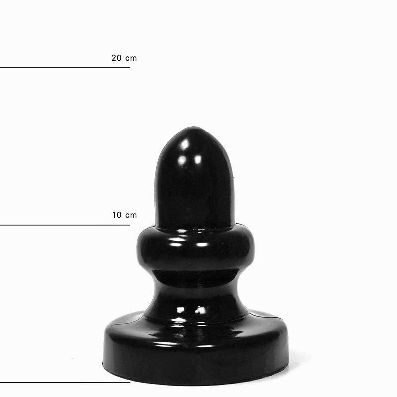 All Black - Buttplug - 17 x 8 cm - Zwart-Laced-up.nl