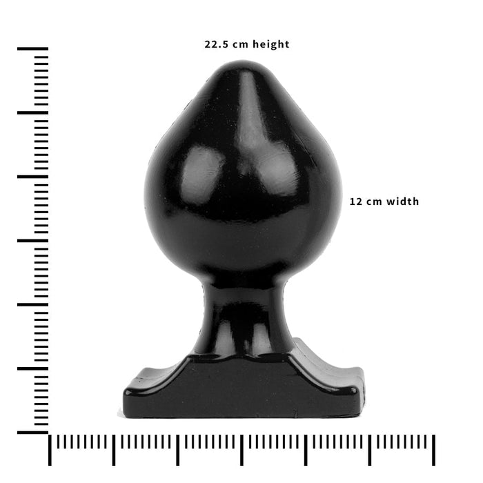 All Black - Buttplug - 22,5 x 12 cm - Zwart-Laced-up.nl