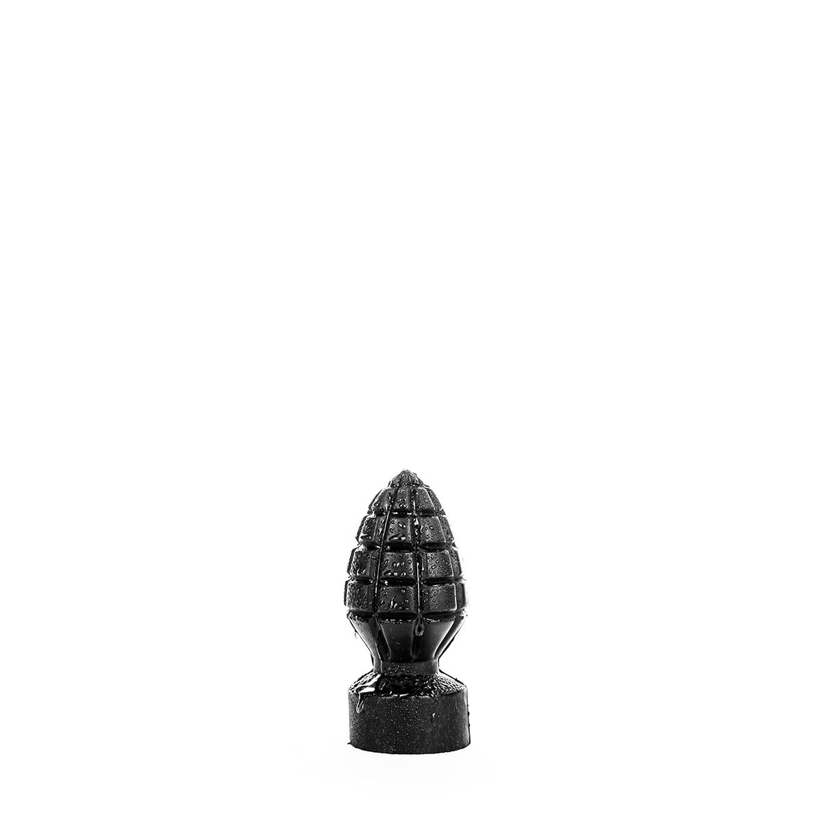 All Black - Handgranaat Buttplug 15 x 6 cm - Zwart