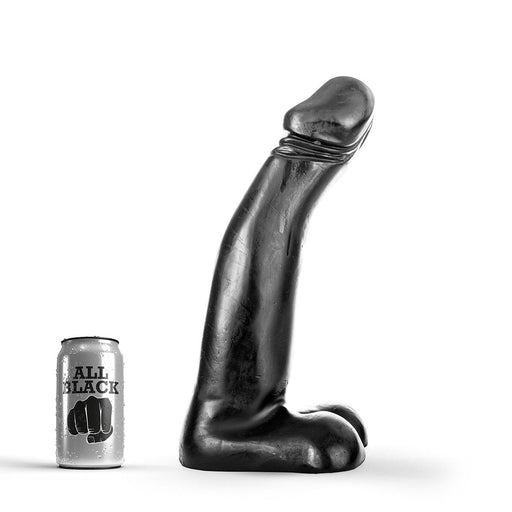 All Black - XXL Realistische Dildo 34 x 5.5 cm - Zwart