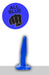 All Blue - Buttplug 12 x 2,5 cm - Blauw