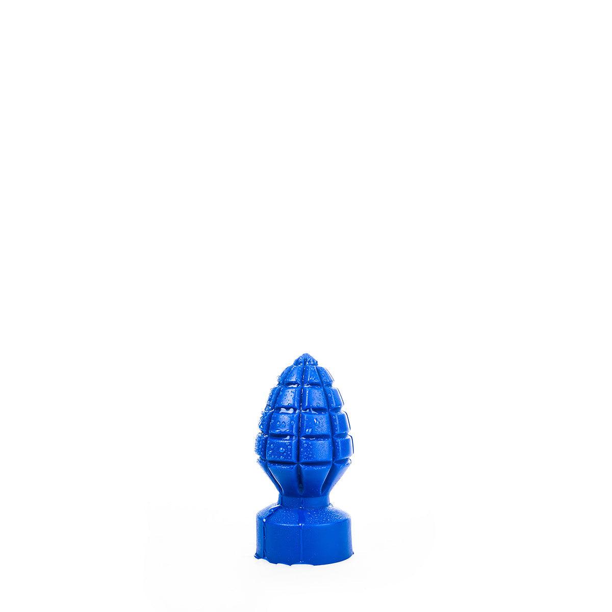 All Blue - Granaat Buttplug 15 x 6 cm - Blauw