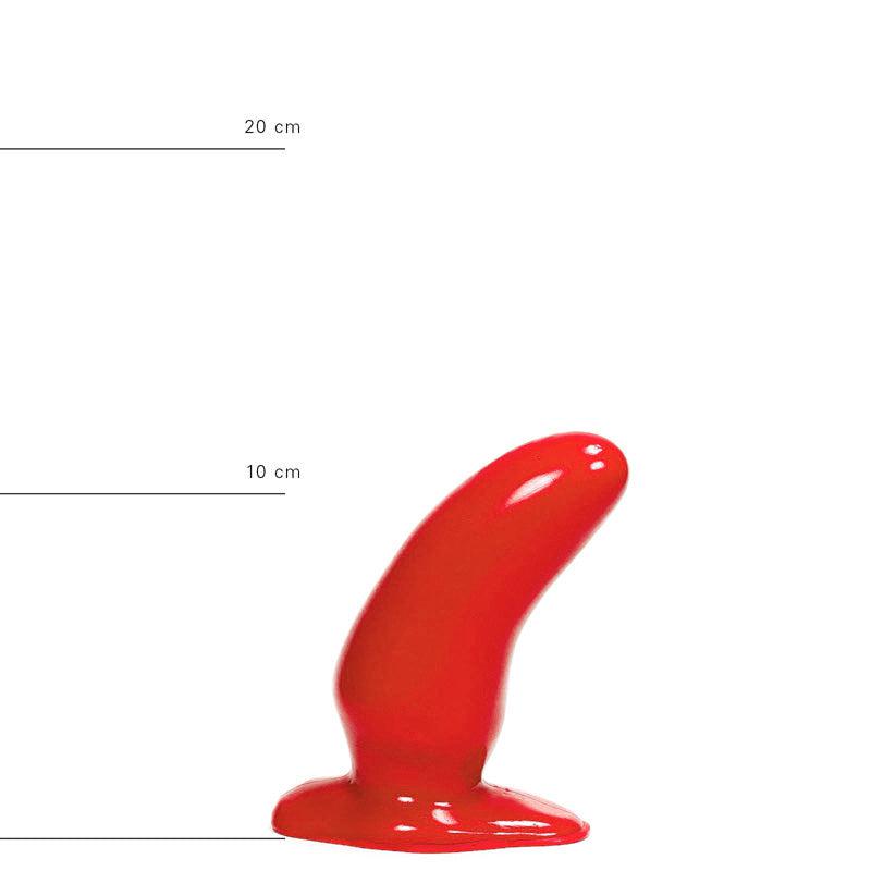 All Red - Buttplug 13 x 5 cm - Rood