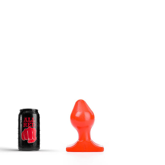 All Red - Buttplug 16 x 8 cm - Rood