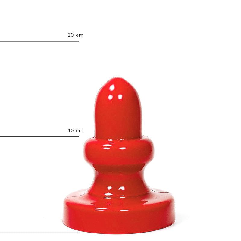 All Red - Buttplug 17 x 8 cm - Rood