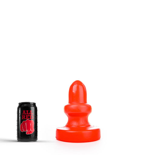 All Red - Buttplug 17 x 8 cm - Rood