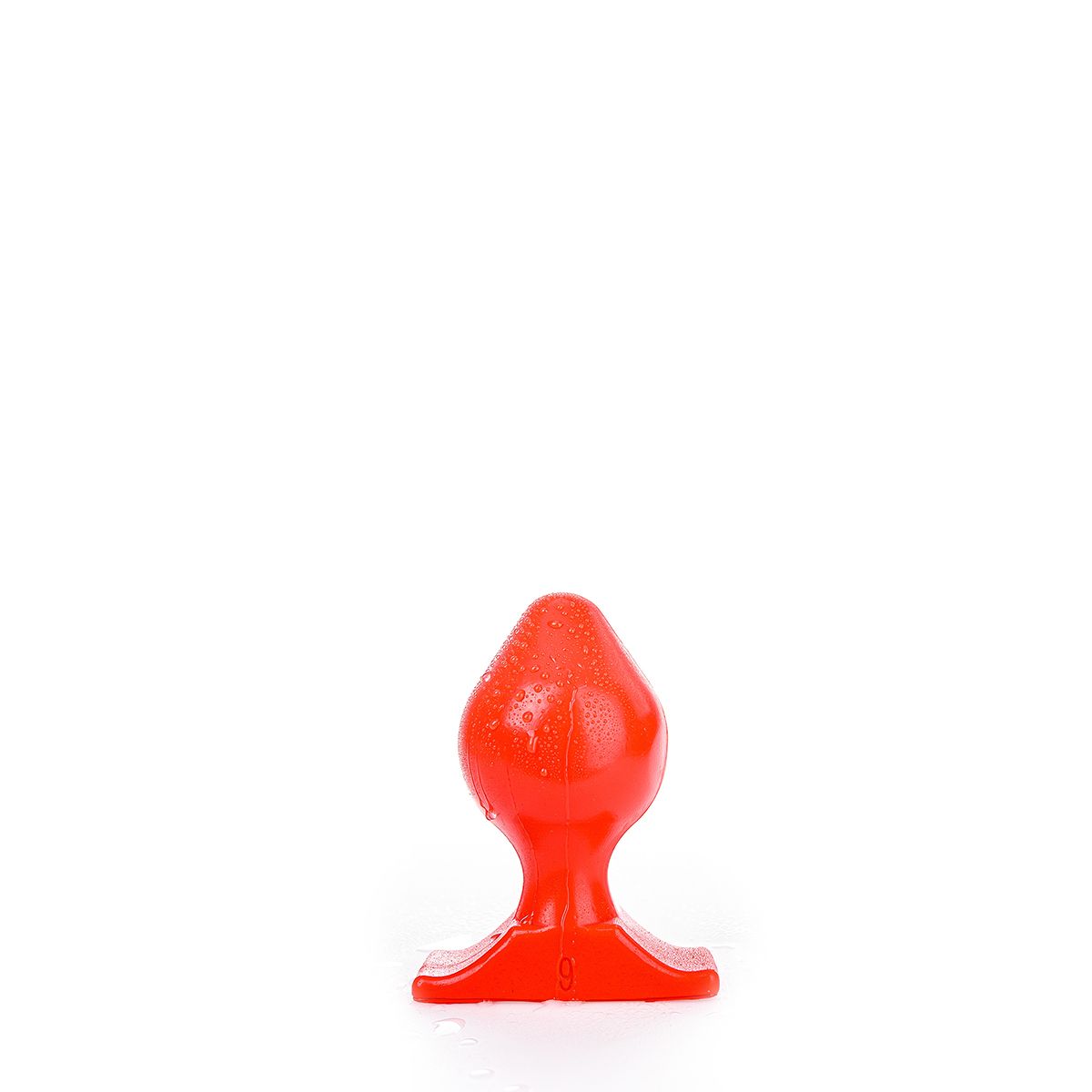 All Red - Buttplug 17 x 9 cm - Rood-Erotiekvoordeel.nl