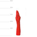 All Red - Fisting Dildo 37 x 7 cm - Rood