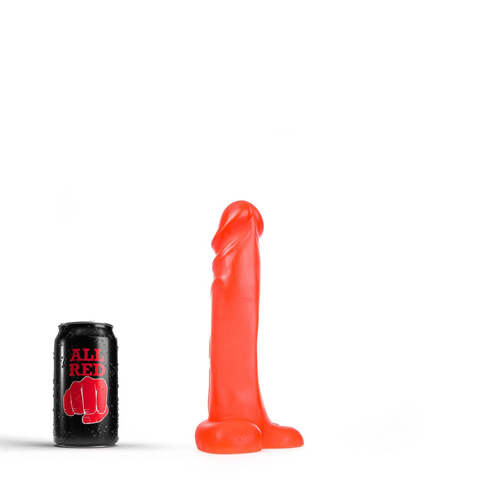 All Red - Realistische Dildo 22 x 4,5 cm - Rood-Erotiekvoordeel.nl