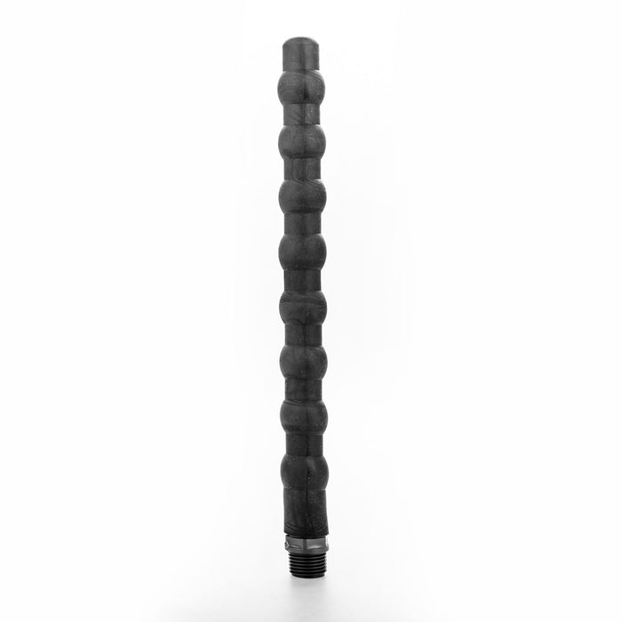 Anal Probe - Beaded Siliconen Anaal Douche - Zwart-Laced-up.nl