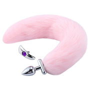 Buttplug Met Buigbare Staart op Losse schroef - Roze-Laced-up.nl