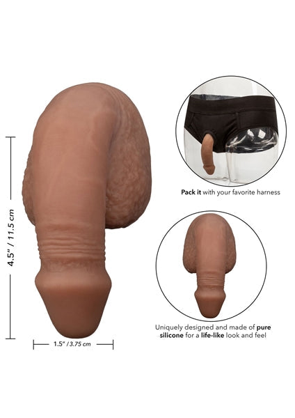Calexotics - Siliconen Packing Penis - Slappe Penis - FtM Drag - 12,75 cm - medium huidskleur-Laced-up.nl