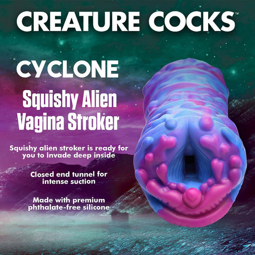 Creature Cocks - Fantasie Masturbator - Cyclone Squishy Alien Vagina Stroker-Erotiekvoordeel.nl