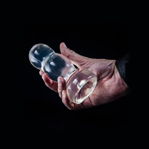 Dark Crystal - Bollen Buttplug 14,5 x 6 cm - Transparant