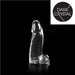 Dark Crystal - Dildo Met Balzak 21 x 6 cm - Transparant