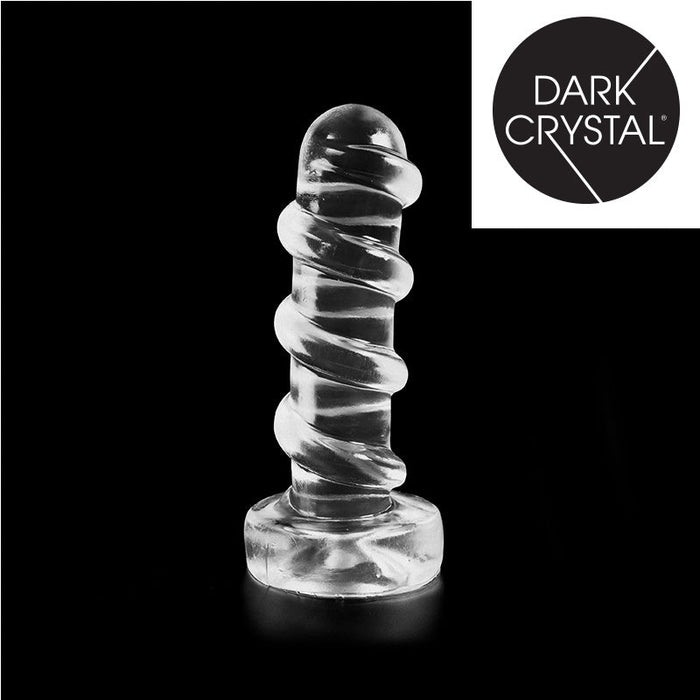 Dark Crystal - Extra Grote Geribbelde Anaal Dildo 27,5 x 7,3 cm - Transparant
