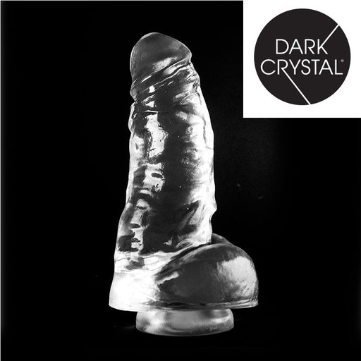 Dark Crystal - XXL Dildo Met Zuignap 25,5 x 7,5 cm - Transparant