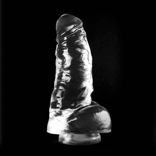 Dark Crystal - XXL Dildo Met Zuignap 25,5 x 7,5 cm - Transparant
