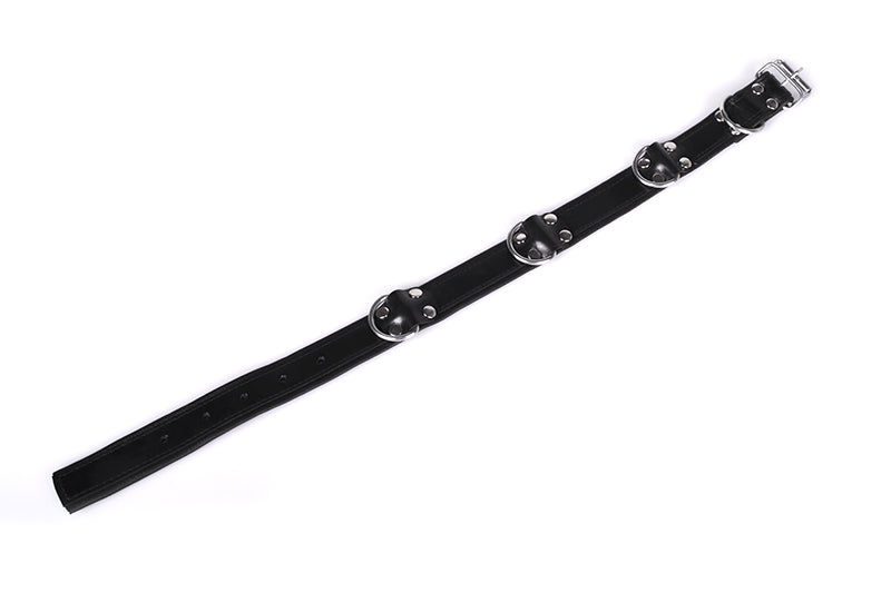 DeLuxe Bondage Collar - Zwart