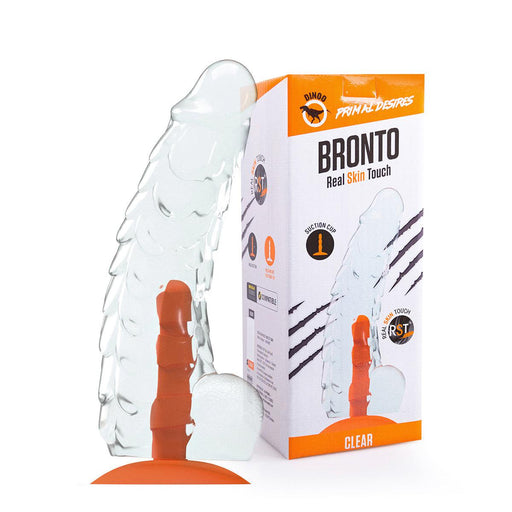 Dinoo - Primal Desires Extra Grote Dildo Met Zuignap Bronto - Transparant
