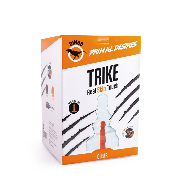 Dinoo - Primal Desires Extra Grote Dildo Met Zuignap Trike - Transparant