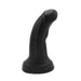 Dinoo - XXL Anaal Dildo Met kromming Van TPE - Zwart