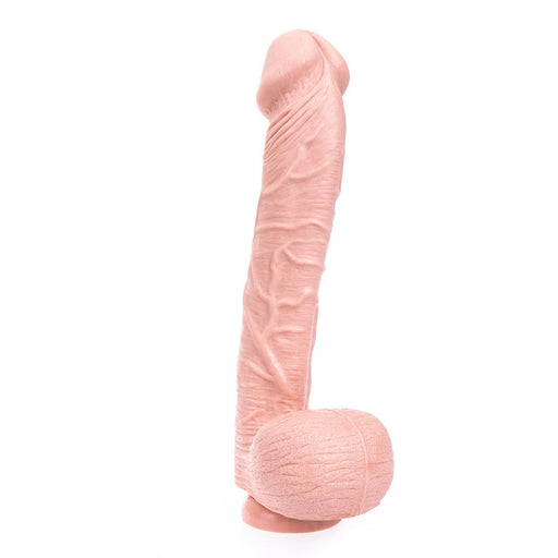 Dinoo - XXL Dildo - Curve - 31 x 5.5 cm - Lichte Huidskleur-Laced-up.nl