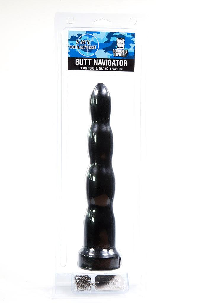 Domestic Partner - Butt Navigator - Anaal Dildo - 30 x 3,5 cm - Zwart-Erotiekvoordeel.nl