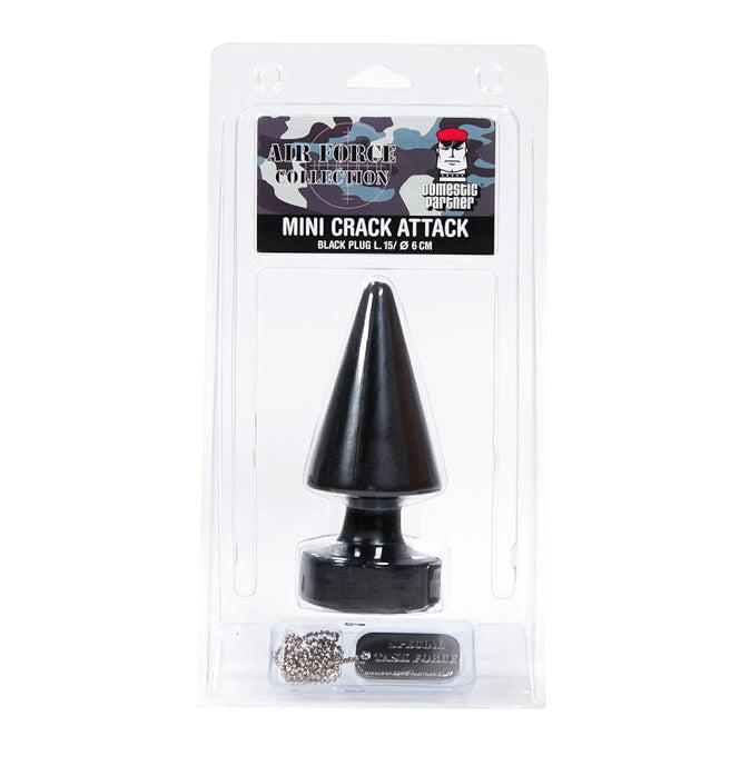 Domestic Partner - Mini Crack Attack - Buttplug - 15 x 6 cm - Zwart-Laced-up.nl