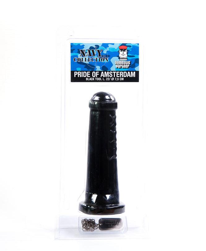 Domestic Partner - Pride of Amsterdam - Anaal Dildo - 22 x 7,5 cm - Zwart-Laced-up.nl