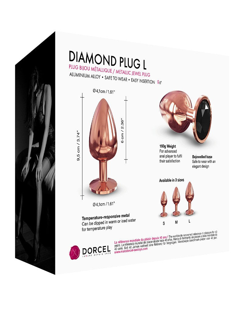 Dorcel - Diamond Metalen Buttplug - Rose-Erotiekvoordeel.nl