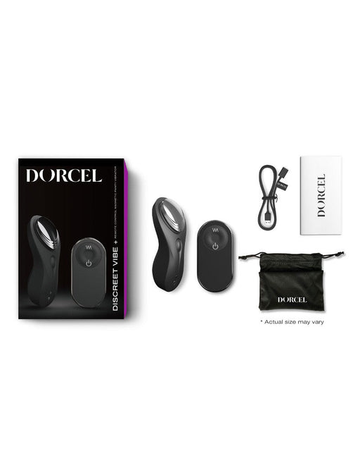 Dorcel - Discreet VIBE + Panty Vibrator Met Afstandsbediening- Zwart-Erotiekvoordeel.nl