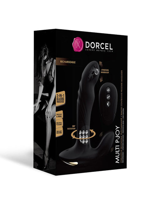 Dorcel - Multi P-Joy - Roterende Prostaat Massager - Met Afstandsbediening - Zwart-Erotiekvoordeel.nl