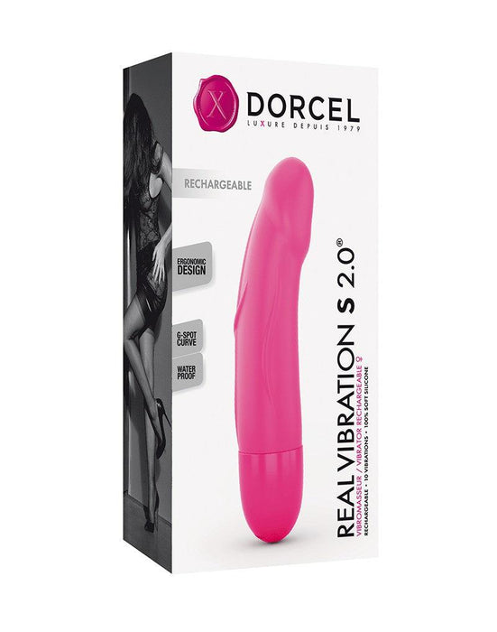 Dorcel - Real Vibration S 2.0 - Oplaadbare Realistische Mini Vibrator - Roze-Erotiekvoordeel.nl