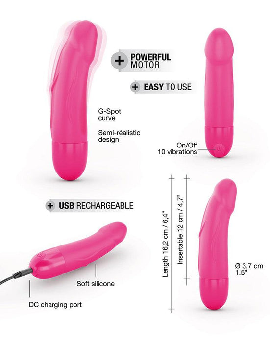 Dorcel - Real Vibration S 2.0 - Oplaadbare Realistische Mini Vibrator - Roze-Erotiekvoordeel.nl