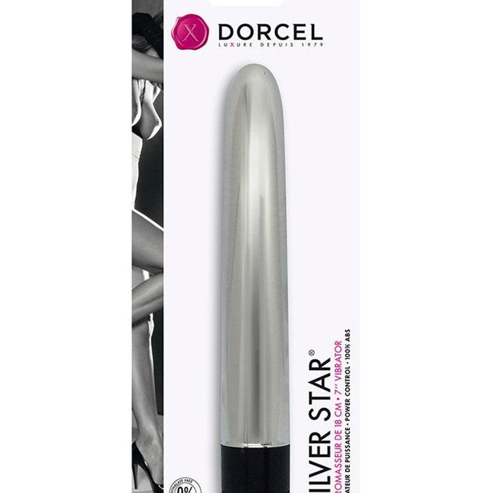 Dorcel - Silver Star - Klassieke Vibrator - Zilver-Erotiekvoordeel.nl