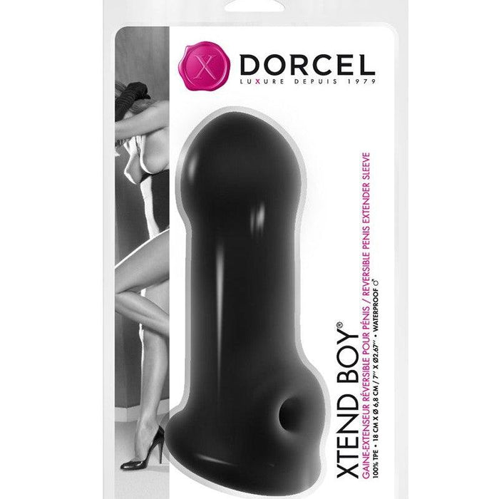 Dorcel - Xtend Boy - Verlengende Penis Sleeve - Zwart-Erotiekvoordeel.nl