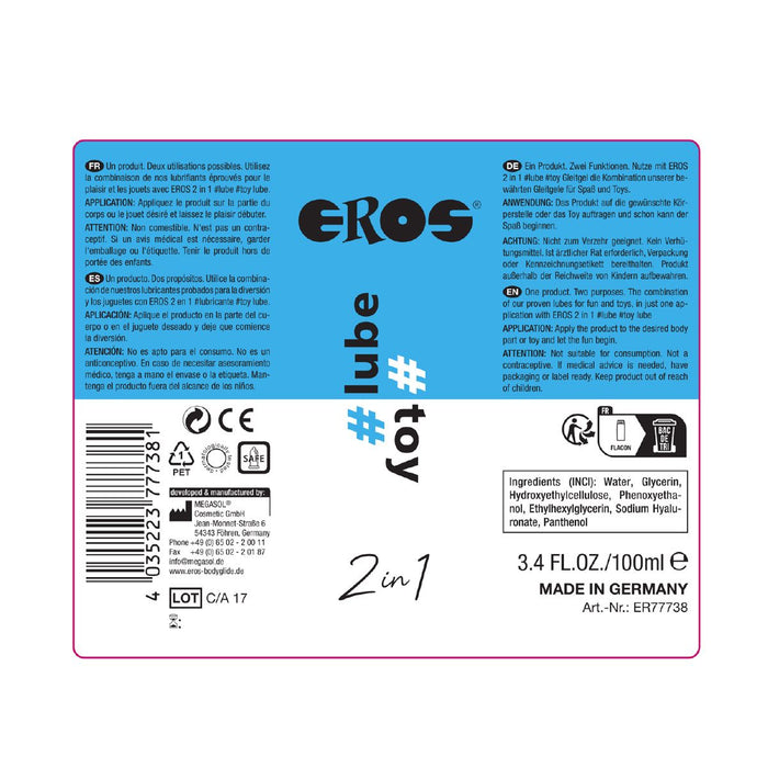 Eros - 2-in-1 #lube #toy Glijmiddel op Waterbasis-Erotiekvoordeel.nl