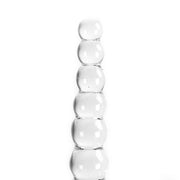Glazen Dildo Met bolletjes - Transparant-Laced-up.nl