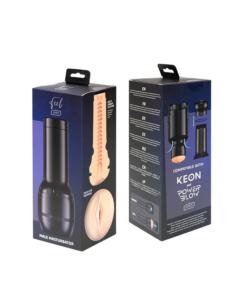 Kiiroo - FEEL Stroker - Zeer lichte huidskleur - ook voor gebruik In de Keon of Powerblow Masturbator-Laced-up.nl
