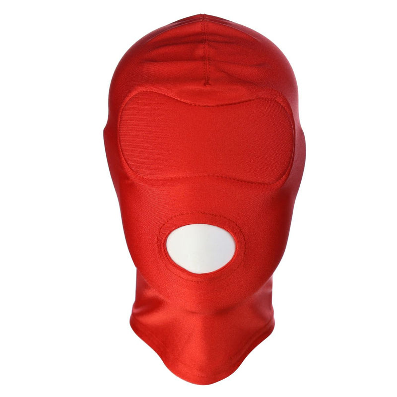 Kiotos - BDSM Hood Classic Met 1 Gat - Rood-Laced-up.nl