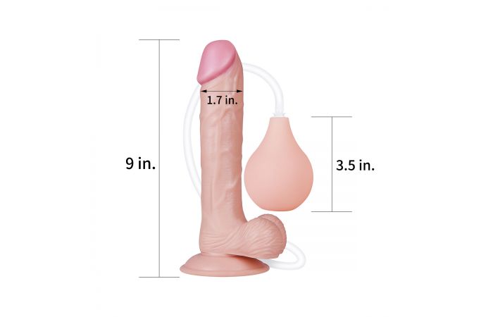 Kiotos Cox - Squirting Dildo 23 x 4.4 cm - Lichte Huidskleur-Laced-up.nl