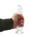 Kiotos Cox Clear - Transparante Dildo 04 - Lengte 215 mm - Diameter 40 mm - TPE-Laced-up.nl