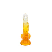 Kiotos Cox Color - Gekleurde Dildo 03 - 17,5 x 3,2 cm - Transparant/Geel-Laced-up.nl