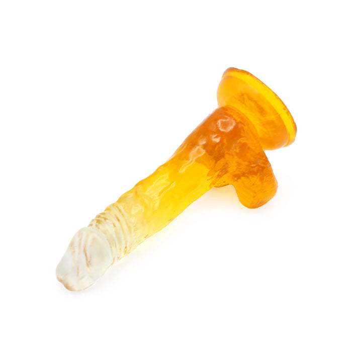 Kiotos Cox Color - Gekleurde Dildo 03 - 17,5 x 3,2 cm - Transparant/Geel-Laced-up.nl