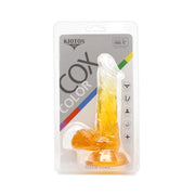 Kiotos Cox Color - Gekleurde Dildo 03 - 17,5 x 3,2 cm - Transparant/Geel-Laced-up.nl