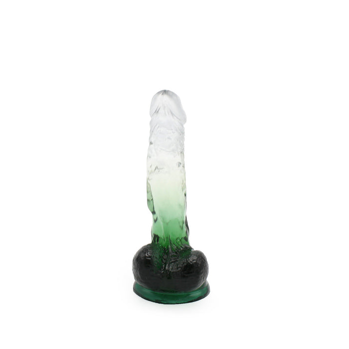 Kiotos Cox Color - Gekleurde Dildo 04 - 22,5 x 4 cm - Transparant/Geel-Laced-up.nl