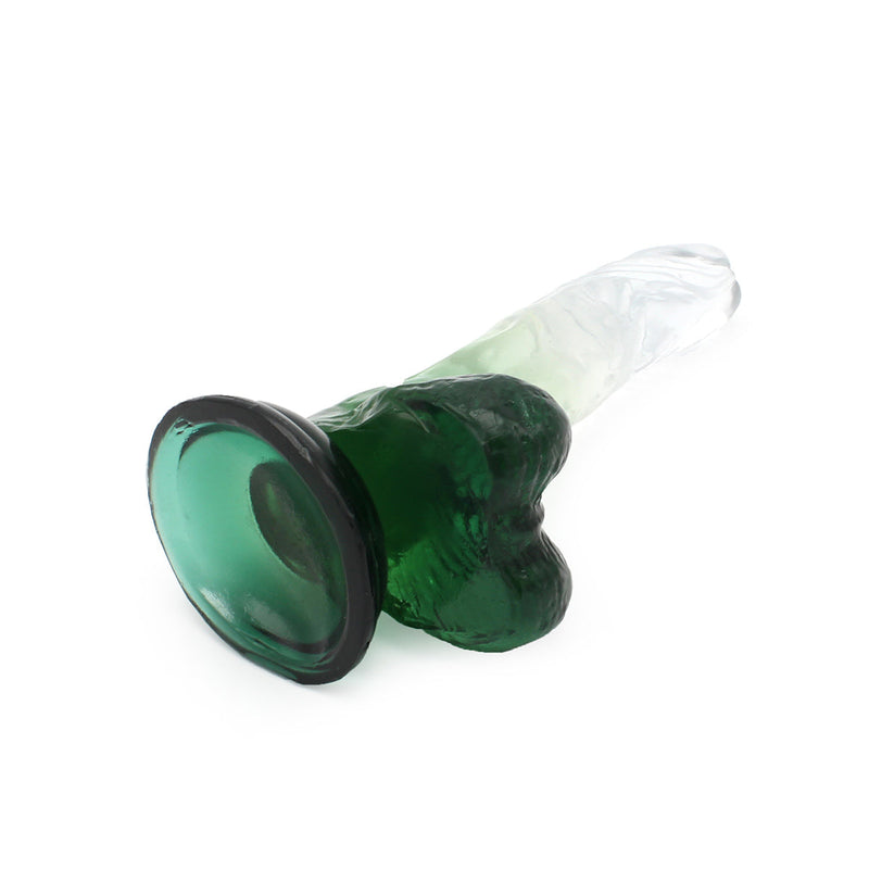 Kiotos Cox Color - Gekleurde Dildo 04 - 22,5 x 4 cm - Transparant/Geel-Laced-up.nl